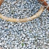 Rattan and bamboo plant holder from the 50s