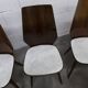 Lot de 6 chaises Baumann modèle 840 G2S finition acajou verni, 1963