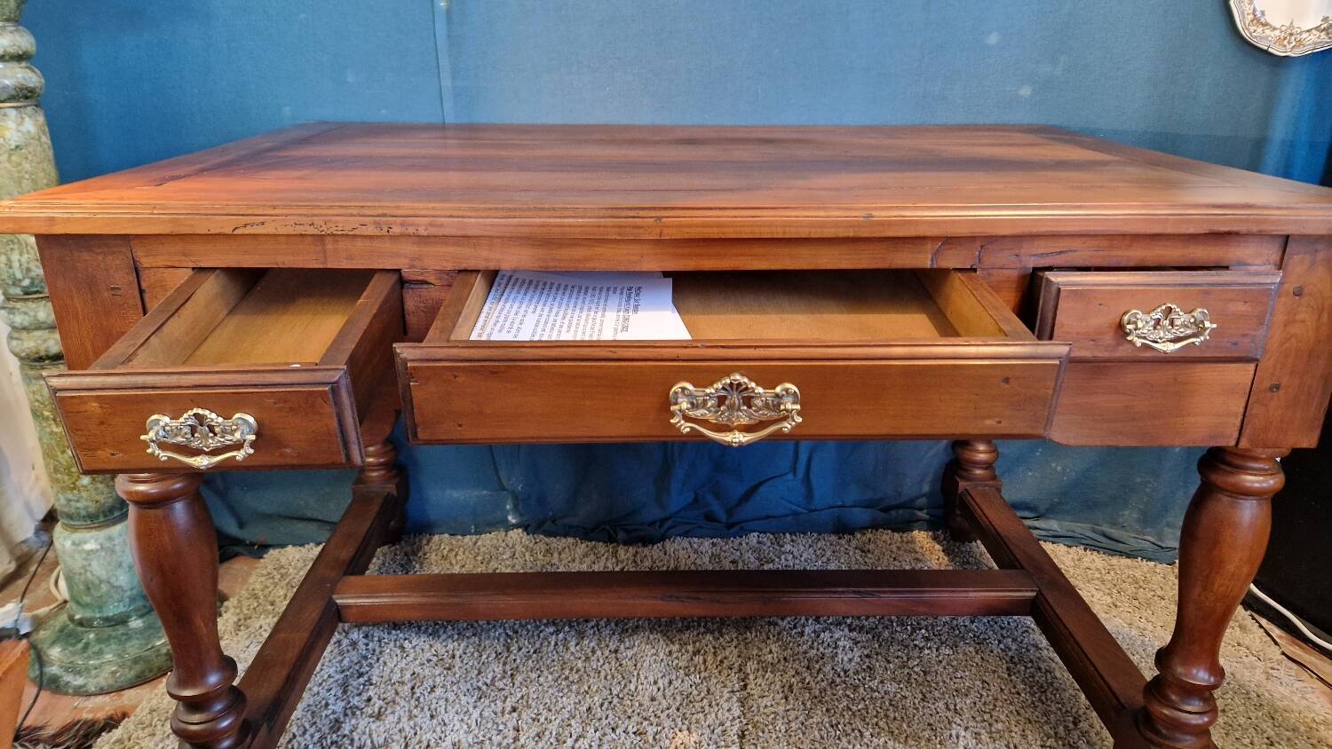 Cherry wood desk