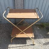 Old 60s rolling trolley formica & metal