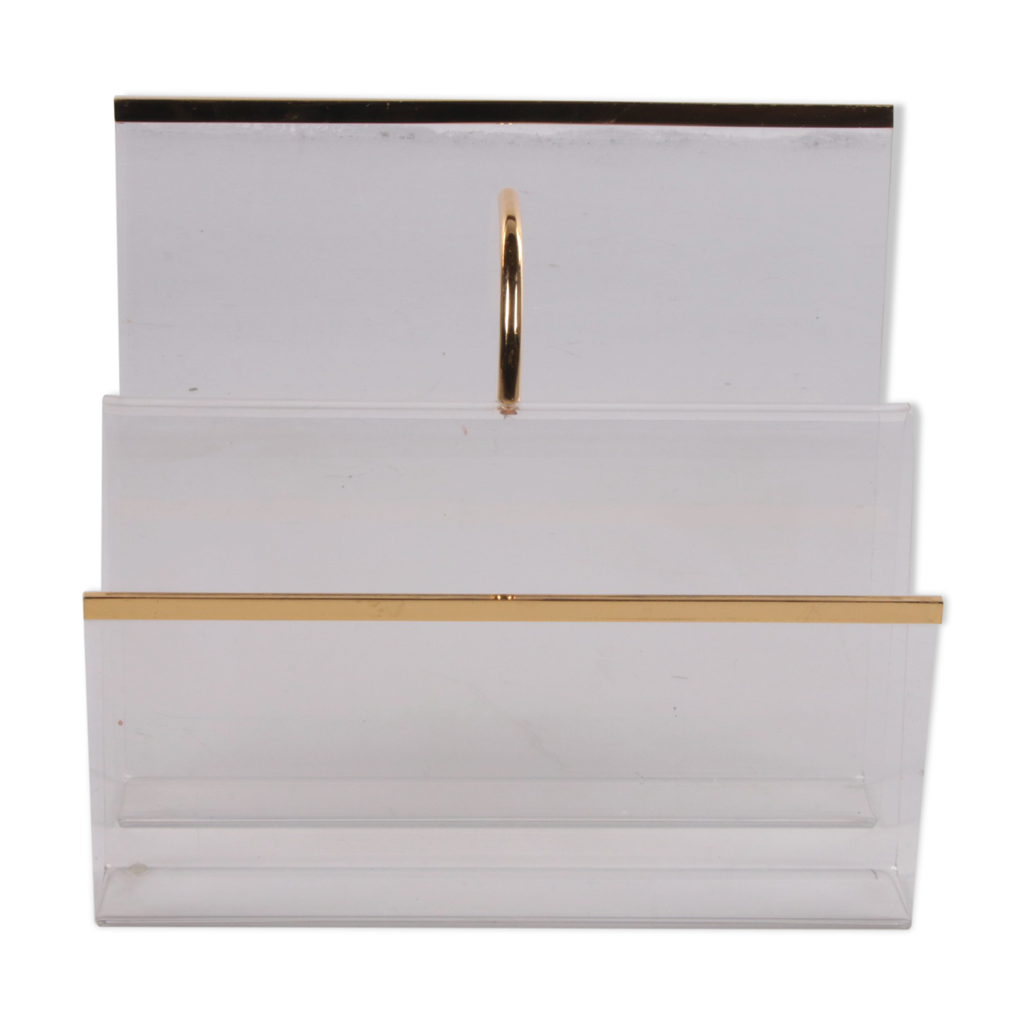 Hollywood regency Plexiglass warehouse rack 1970s Italy