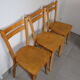 Série 8 chaises Baumann hêtre clair 1950
