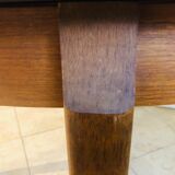 Scandinavian dining table, expandable in teak circa 60