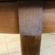 Table a manger scandinave, extensible en teck circa 60