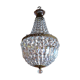 Hot air balloon chandelier - 30 cm crystal pampilles 1 fires