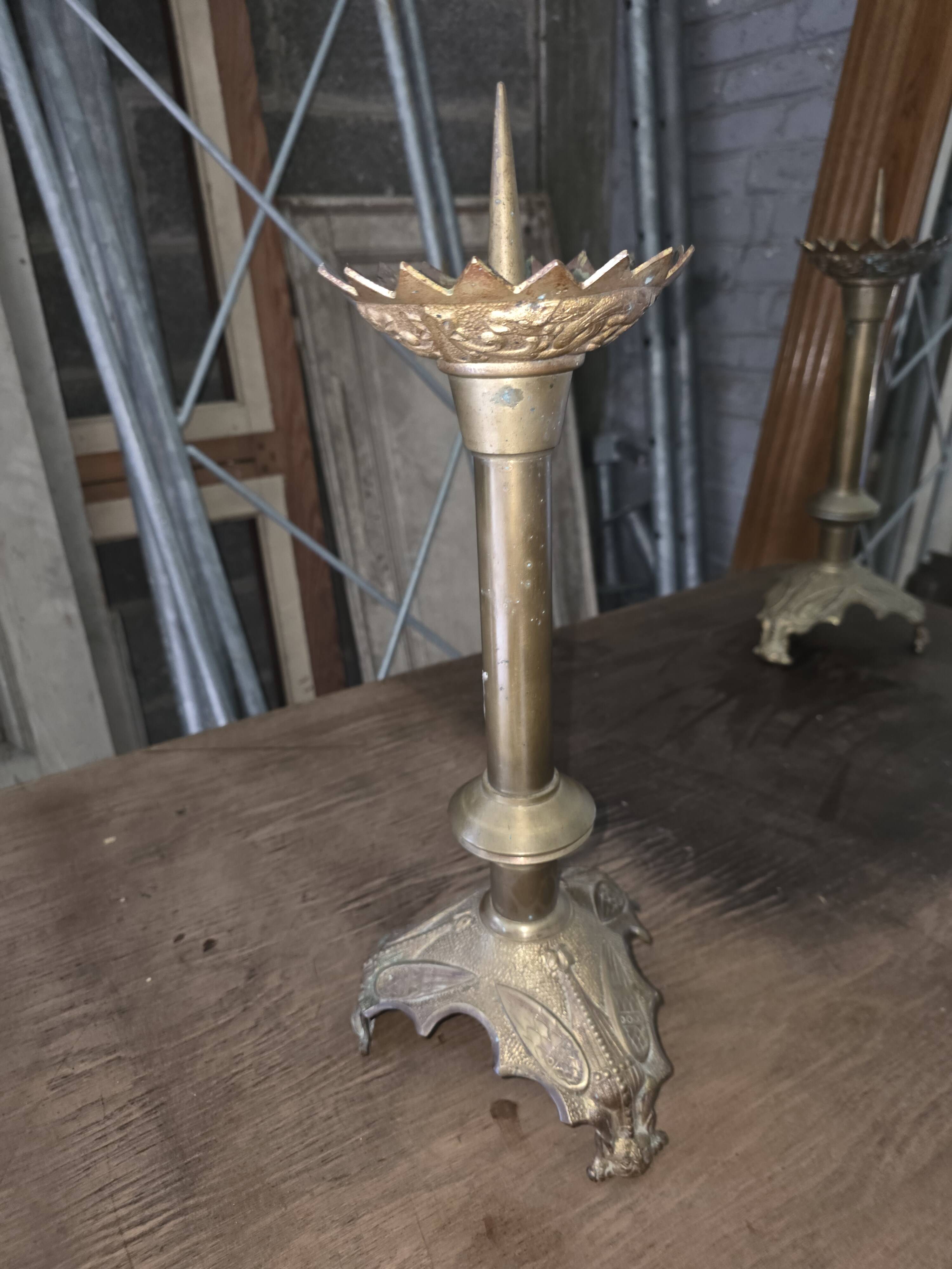 Pair of antique candlesticks