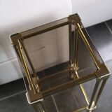 Brass side table, 1970s-1980s