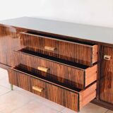Vintage Macassar ebony sideboard 1970