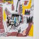 Jean-Michel Basquiat. Numbered color silkscreen print. 1990s.