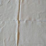 Large white tablecloth.
