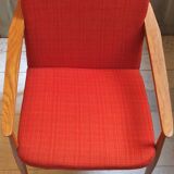 The 1960s Scandinavian Chair Red