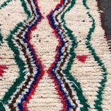 Azilal rug in handmade wool and cotton