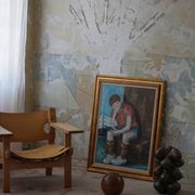 Oil painting by Jørgen Sejersen, Mid-century Modernism, 1960s
