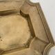 Pair of vintage 1980 brass ashtrays - 16 x 16 cm