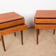 Pair of Danish teak bedside tables by PBJ Mobler 1960