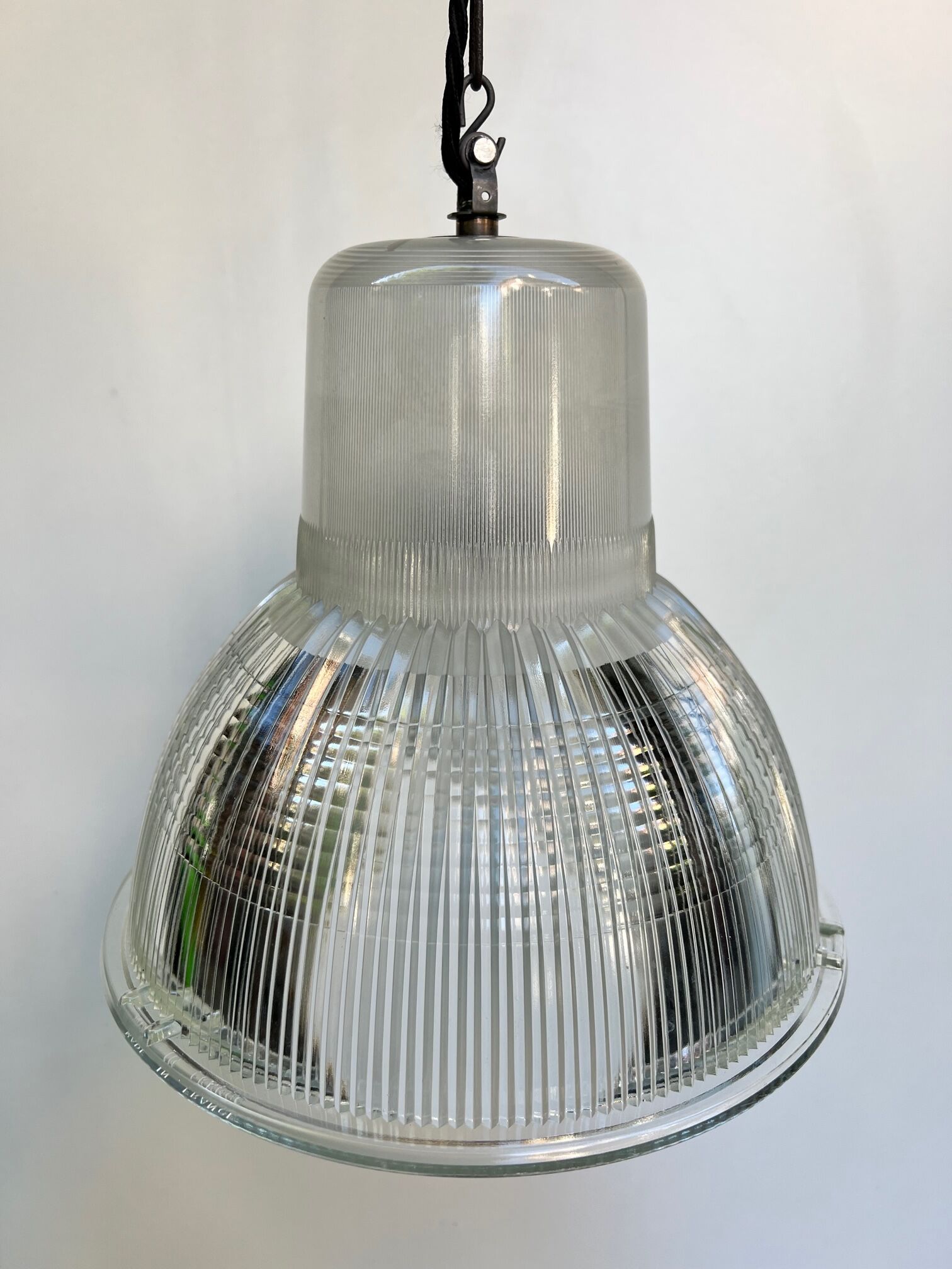 Holophane hanging lamp 1950 ø 27.5cm