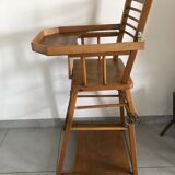 Vintage wooden high chair