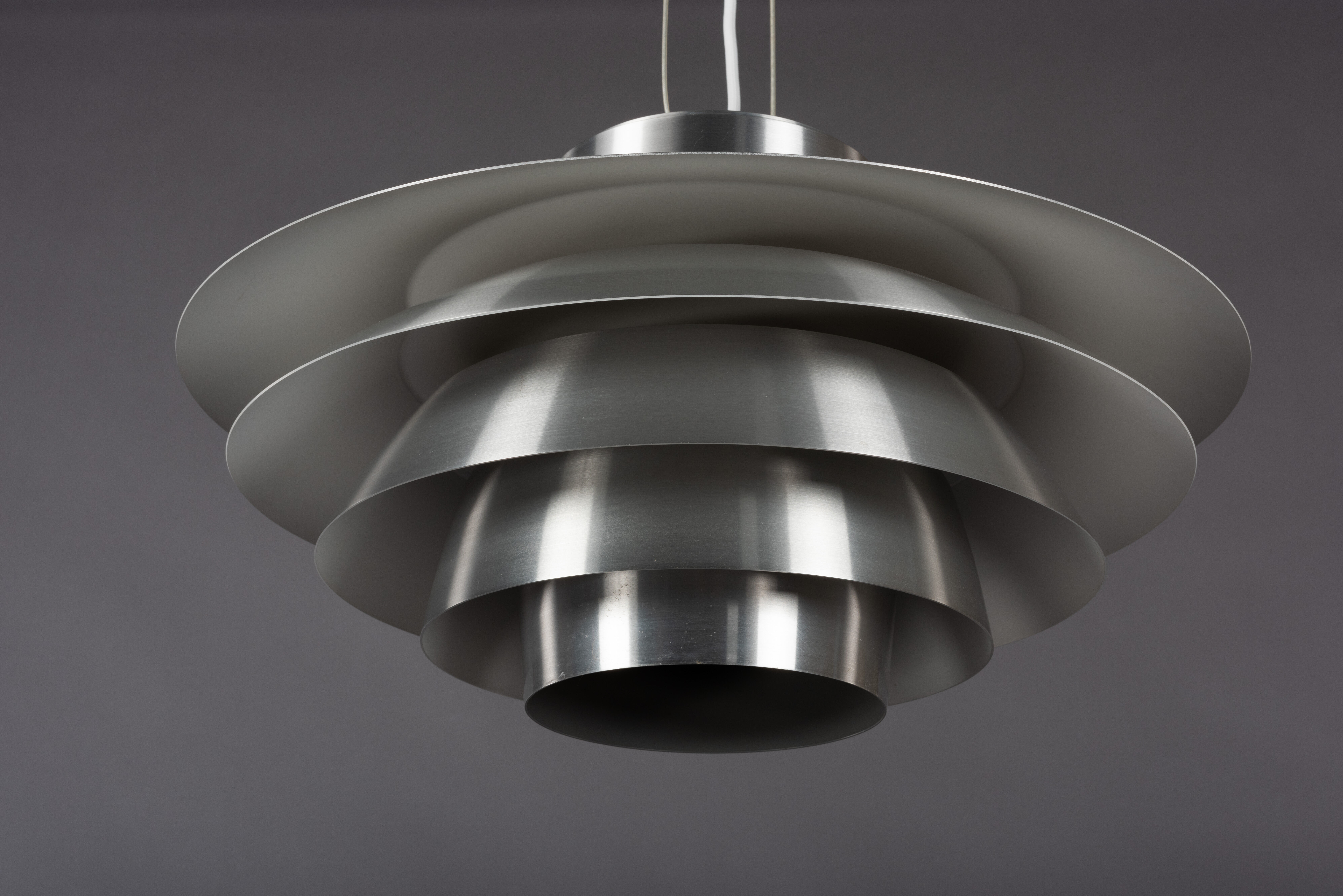 Aluminum Verona Pendant by Svend Middelboe for Nordisk Solar, 1970s