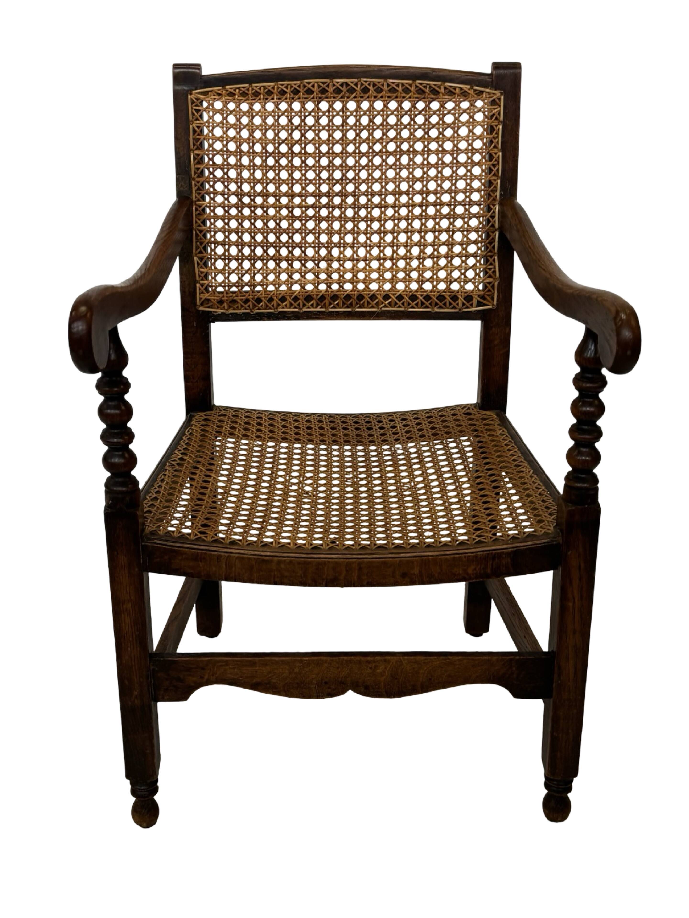 Art Deco chair minimalist oak wicker minimalist design