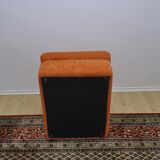 Orange corduroy Modular sofa from the 70's, 3 pieces