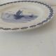 Large antique dish with a sailing boat design – signed A. Lebacqz & M. Bouchart
