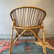 Rattan basket armchair 60s