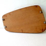 Plateau en teck et verre, scandinave, années 60