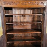 Small Louis XIV style oak bookcase, 19th century
