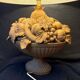 Clay fruit bowl lamp