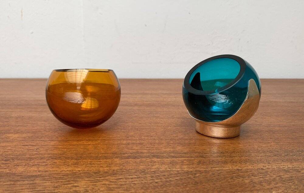 Set of 3 Mid-Century Space Age Art Deco German bowls by Quist, 1960s.
