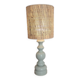 Vintage wooden table lamp from the 1980s revisited