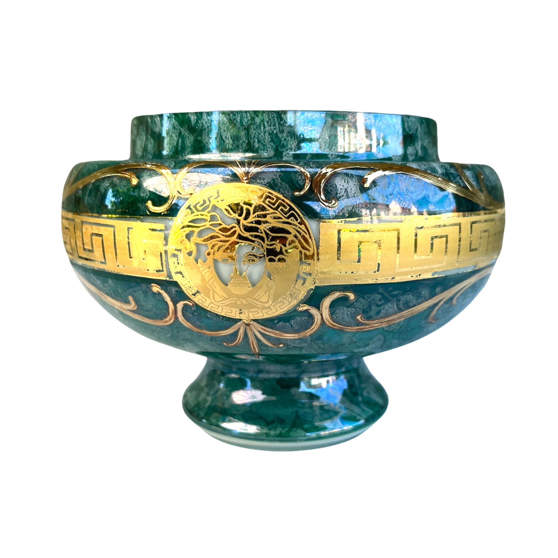 Art glass vase, Novy Bor, Czechoslovakia 1970.