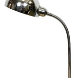Lampe de table italienne en col de cygne vintage chromée, années 1960