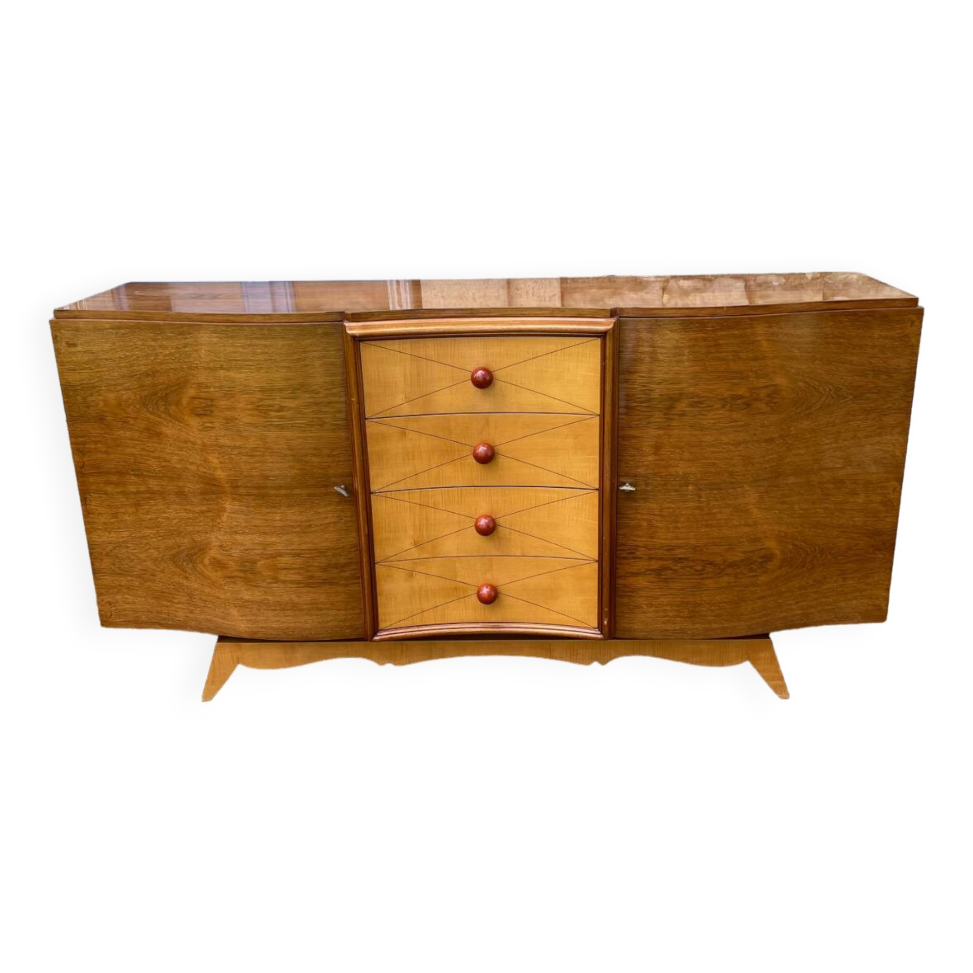 50s art deco sideboard in rosewood