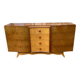 Enfilade art déco années 50 bois de Palissandre