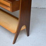 Bibliothèque secretaire pieds compas, 1960