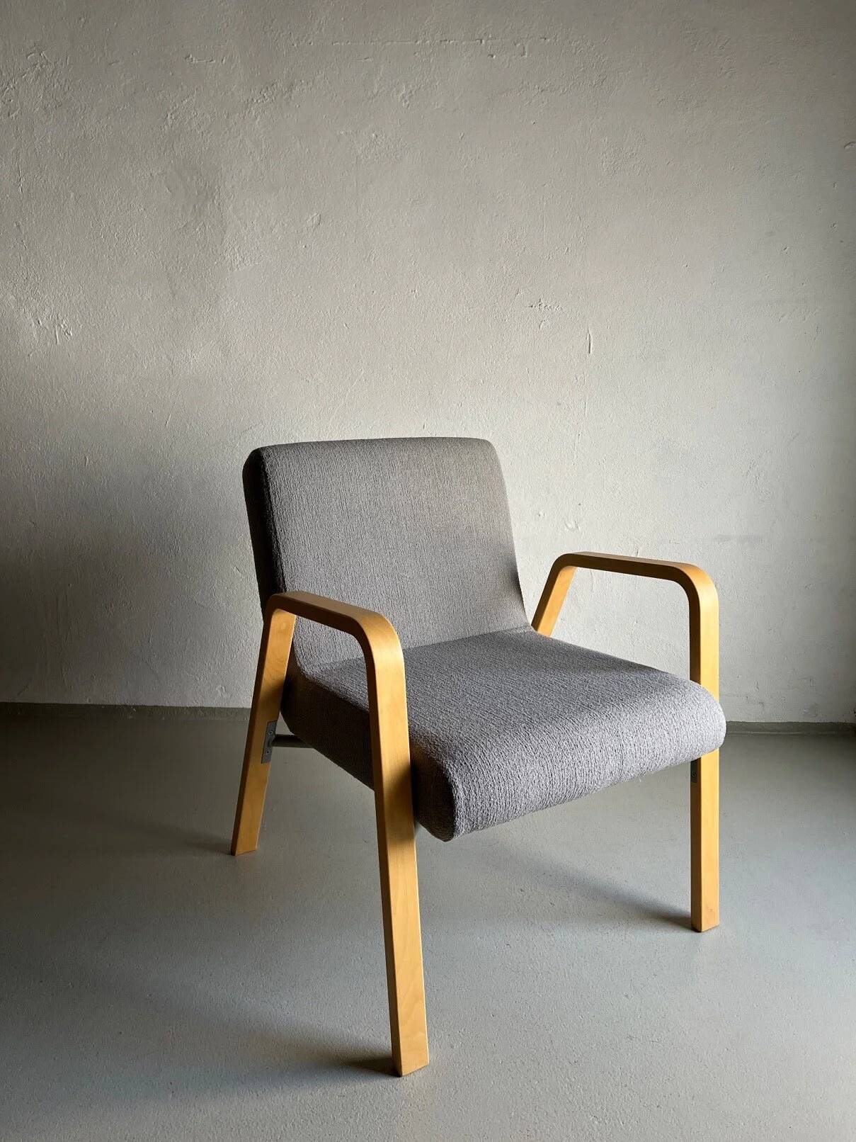 Scandinavian gray easy chair | 1980s
