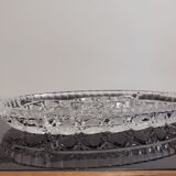 Plat 5 compartiments apéritif en cristal