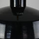 Black industrial enamel pendant light Vintage from Emo, 1960s