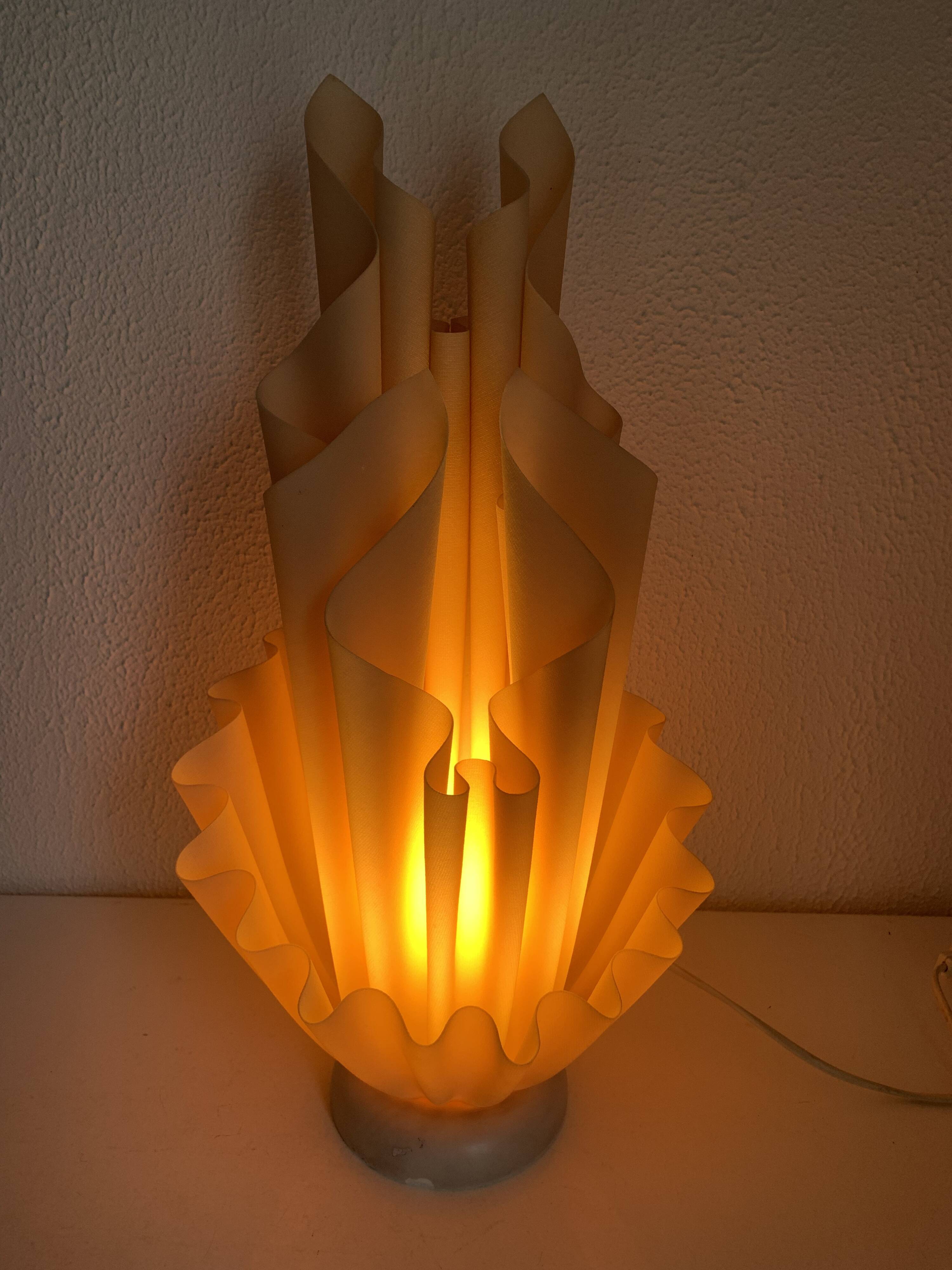 Vintage 1970 Georgia Jacob Corolle Lamp - 51 cm