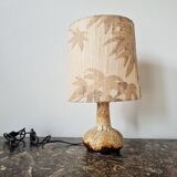 Vintage lamp with textured shade