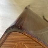 Set of 2 rosewood and marquetry bedside tables