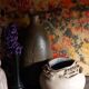 Potter's ball vase "like a flower" vintage glazed ceramic