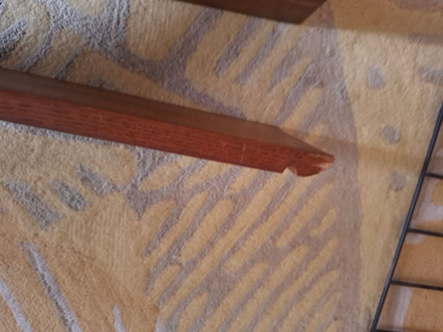 String shelves wood and metal