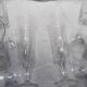 6 old champagne flute crystal baccarat model art deco