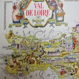 Map of the Dde illustrated region of France Jacques Liozu Loire Valley