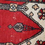 Vintage pakistani carpet lahore handmade 46cm x 64cm 1950s, 1c764