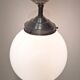 Suspension globe en opaline Art Déco