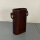 Mid-Century Modernist Italian Walnut Wooden Umbrella Stand, 1950s