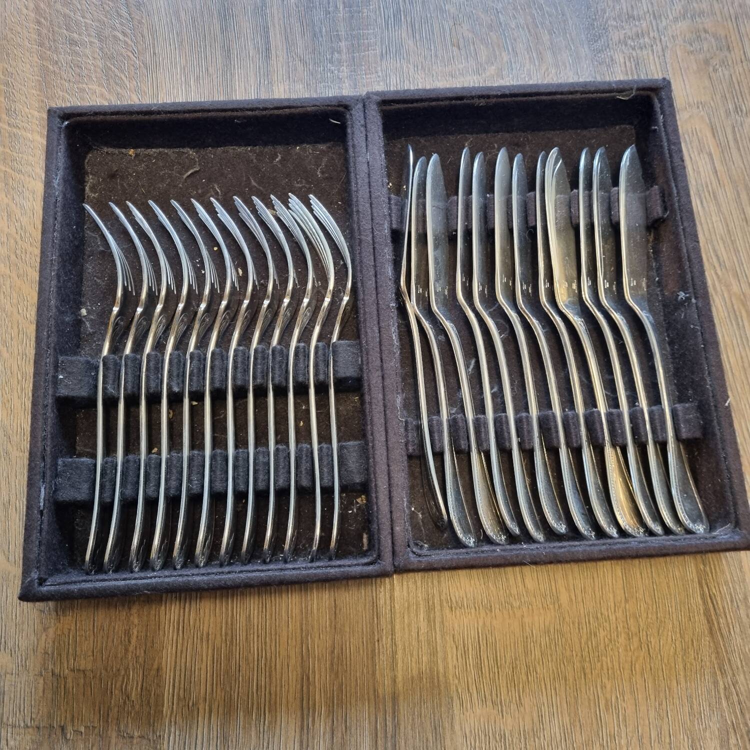24 fish cutlery sets Christofle Malmaison model